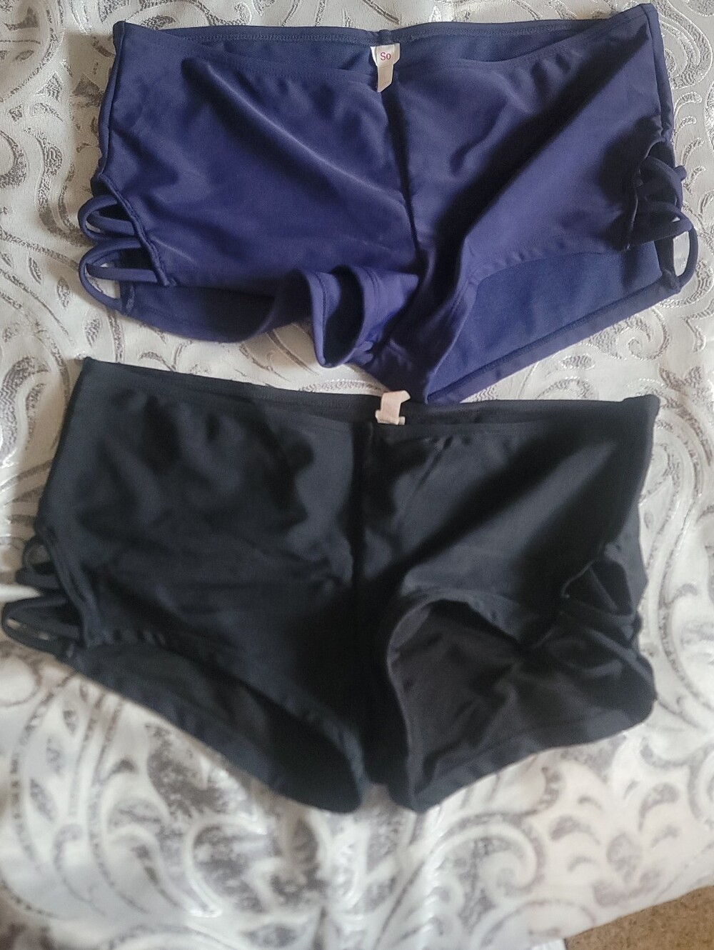 Two-Pair Swim Shorts - Navy & Black